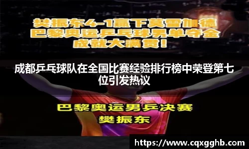 成都乒乓球队在全国比赛经验排行榜中荣登第七位引发热议